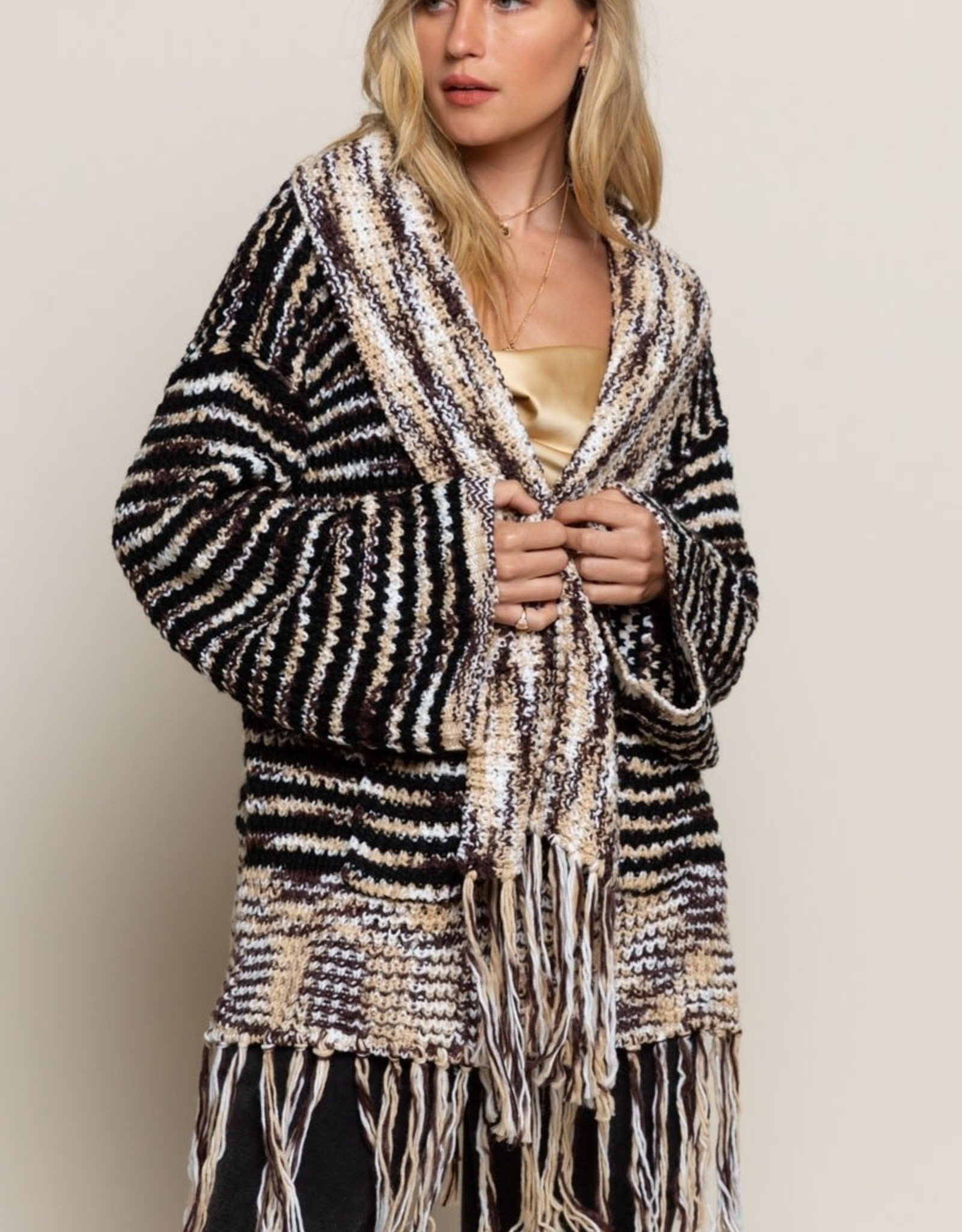 cardigan with fringe