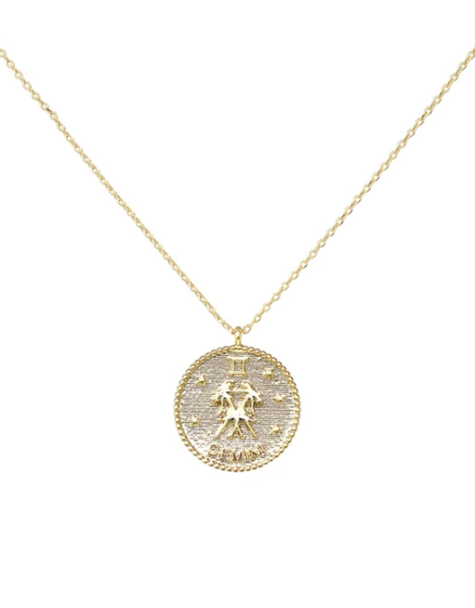 Blue Suede Jewels Zodiac Coin Necklace