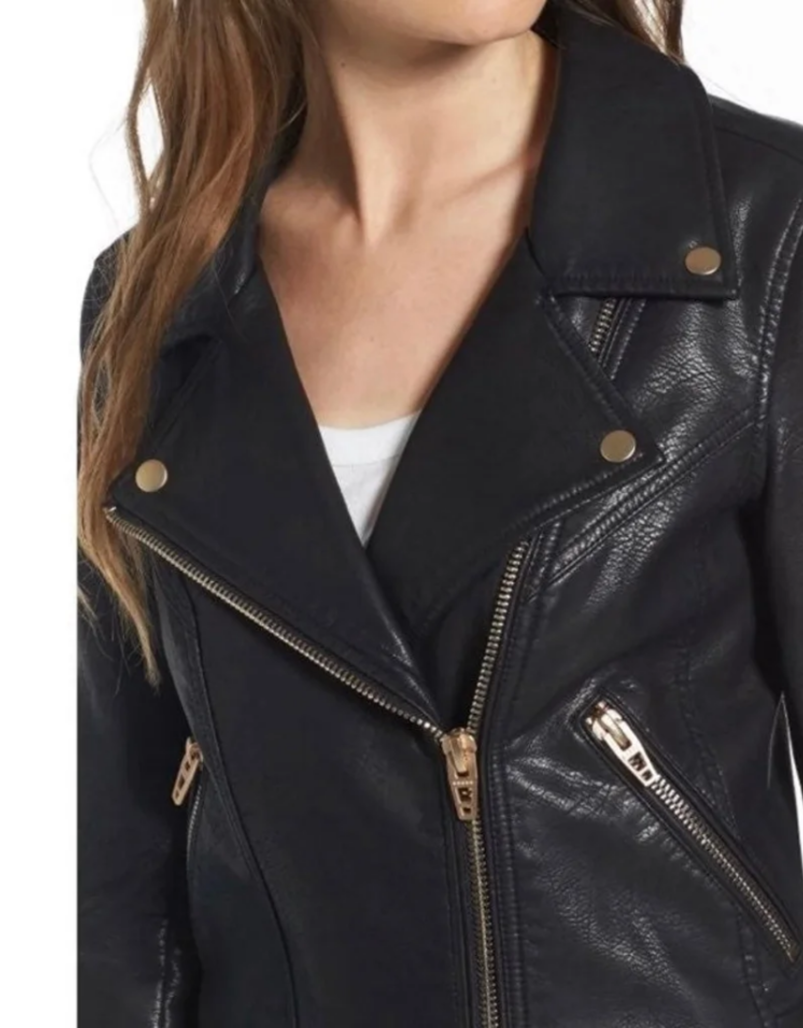 Blank NYC BlankNYC Life Changer Leather Jacket Sz Large