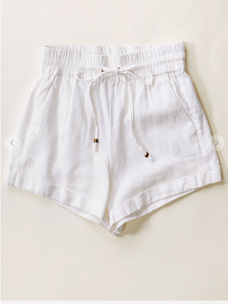 Love Tree Linen Drawstring Shorts