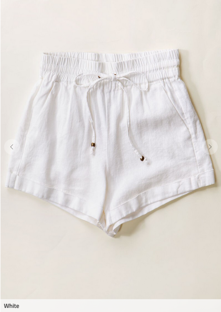 Love Tree Linen Drawstring Shorts