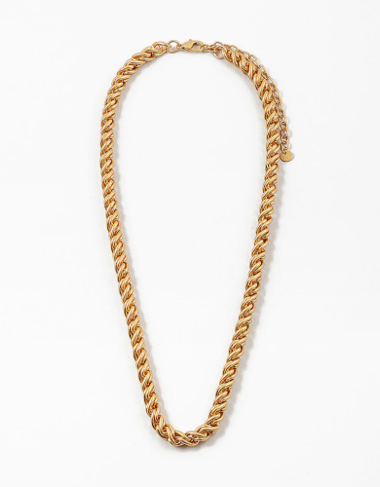 Blue Suede Jewels Gold Twisted Chain Necklace