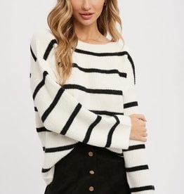 Bluivy Striped Oversize Sweater