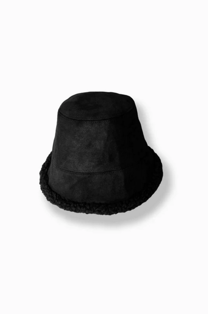 Look By M Suede Fisherman's Reversible Hat