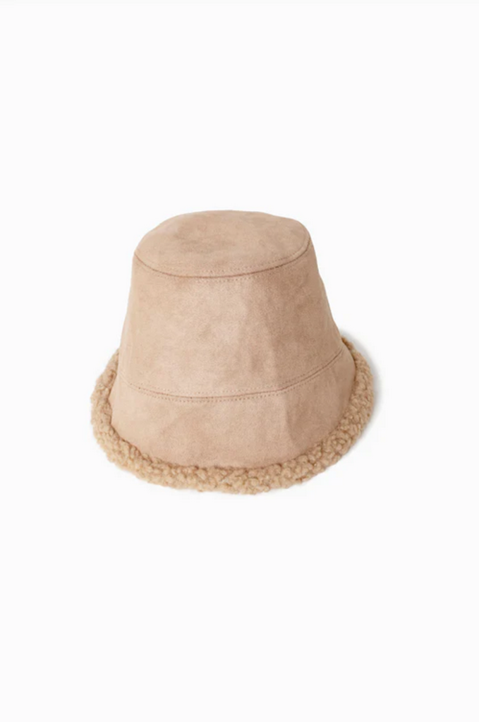 Look By M Suede Fisherman's Reversible Hat