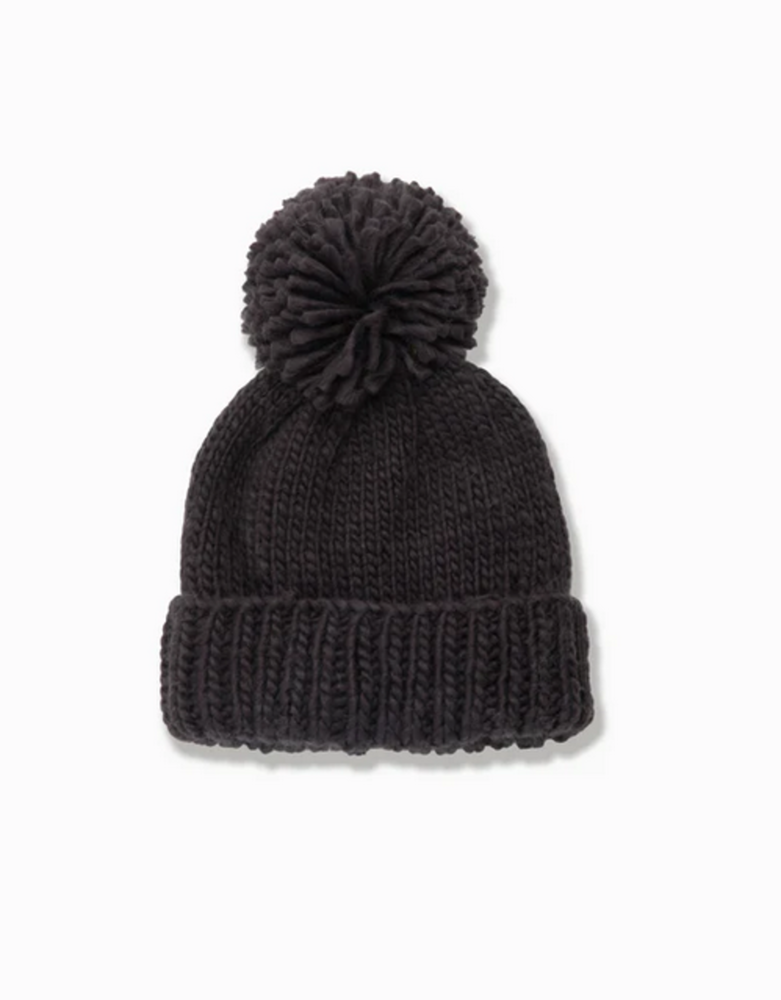 Look By M Hand-Knitted Basic Pompom Hat
