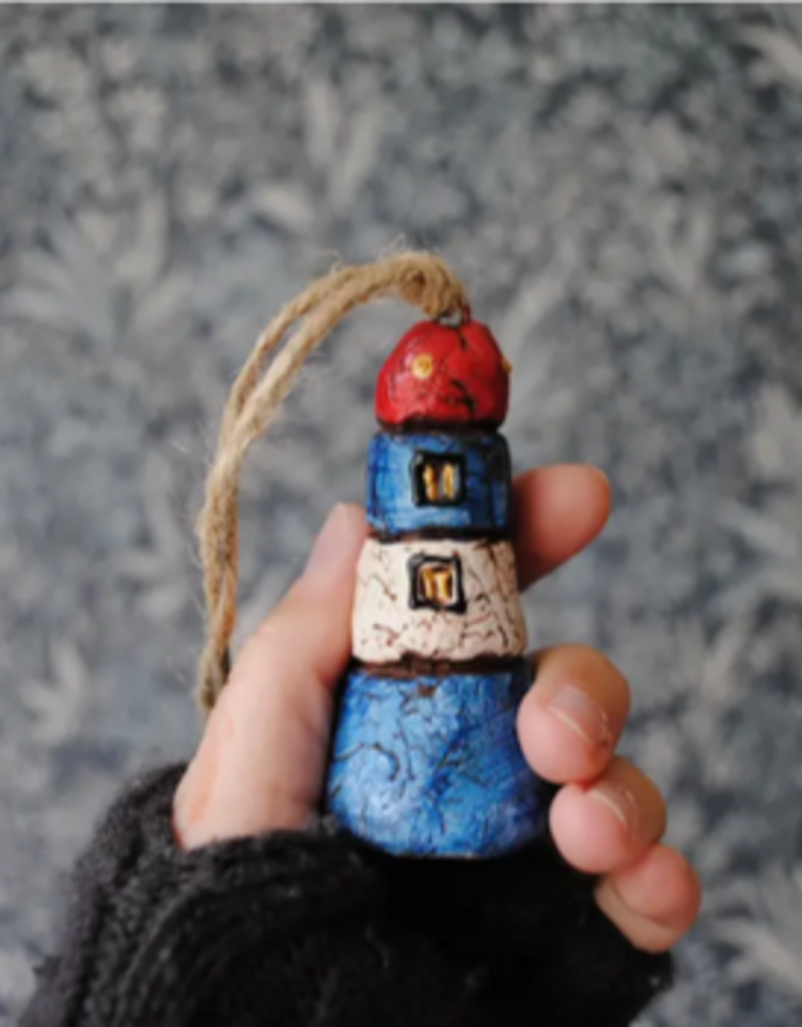 JM Handmade Mini Lighthouse Collectible Christmas Ornaments