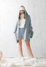Look By M Pocket Shrug Cape Cardigan with Hood