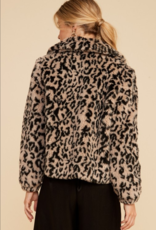 Lush Collared Leopard Fur Jacket