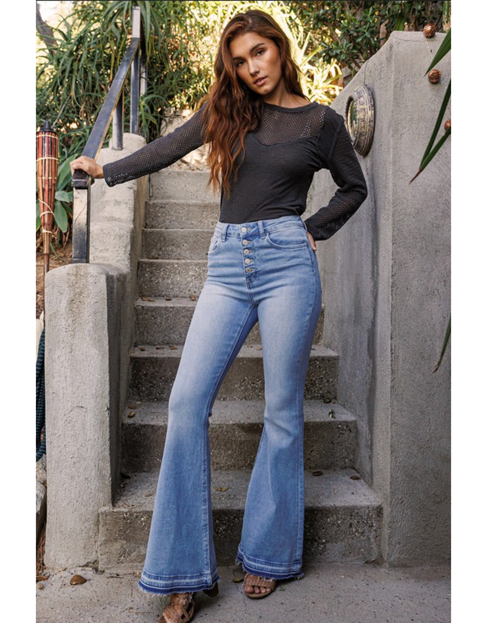 90's Super High Rise Loose Fit Jeans from Vervet by Flying Monkey