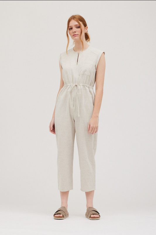 Grade and Gather Summer Stripe Jumpsuit - J Marcel