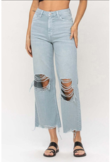 Vervet by Flying Monkey 90's Cropped Destructed Jeans