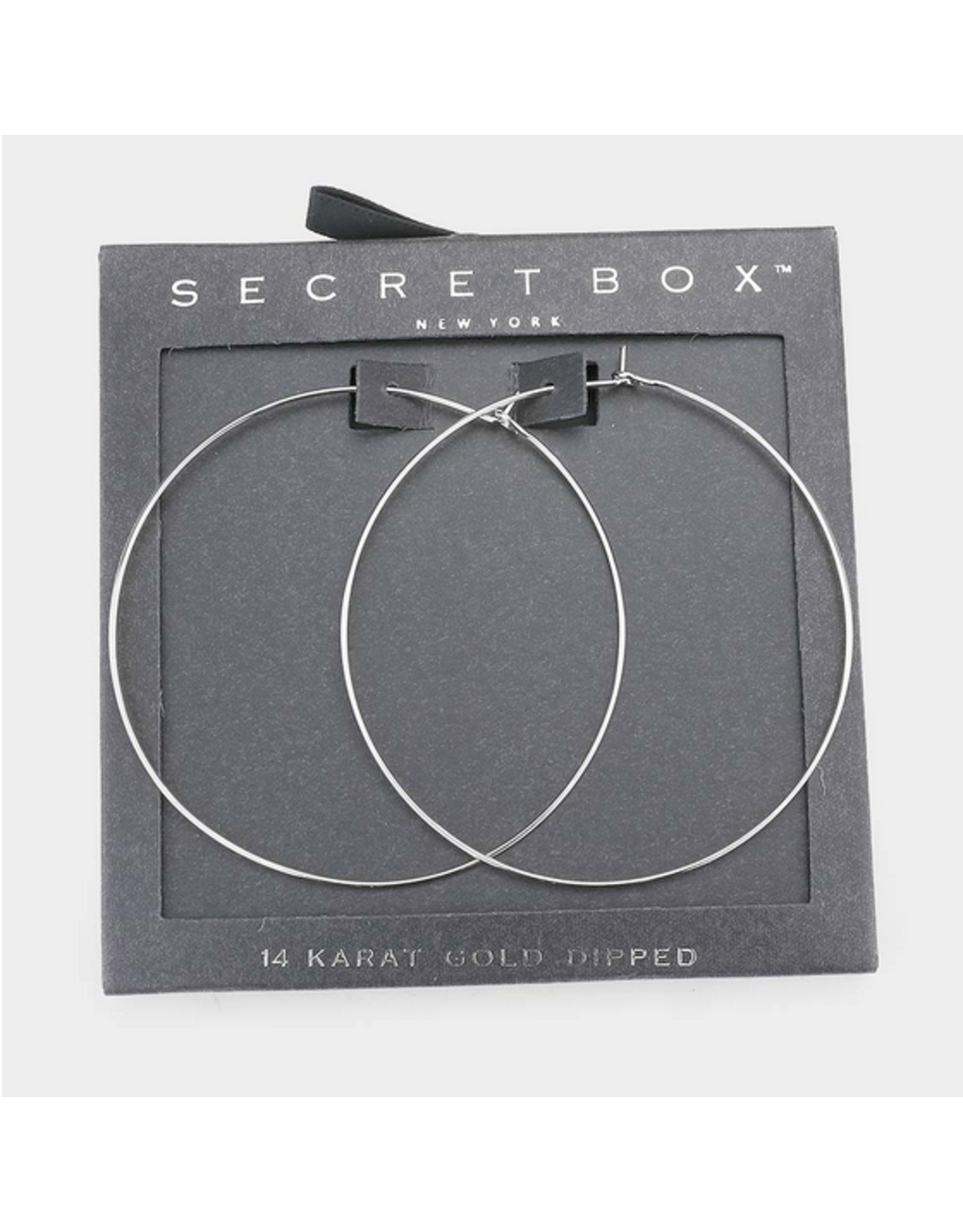 Secret Box Metal Hoop Earrings