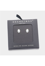 Secret Box Dipped Hamsa Hand Stud Earrings