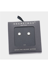 Secret Box Dipped CZ Stud Earrings