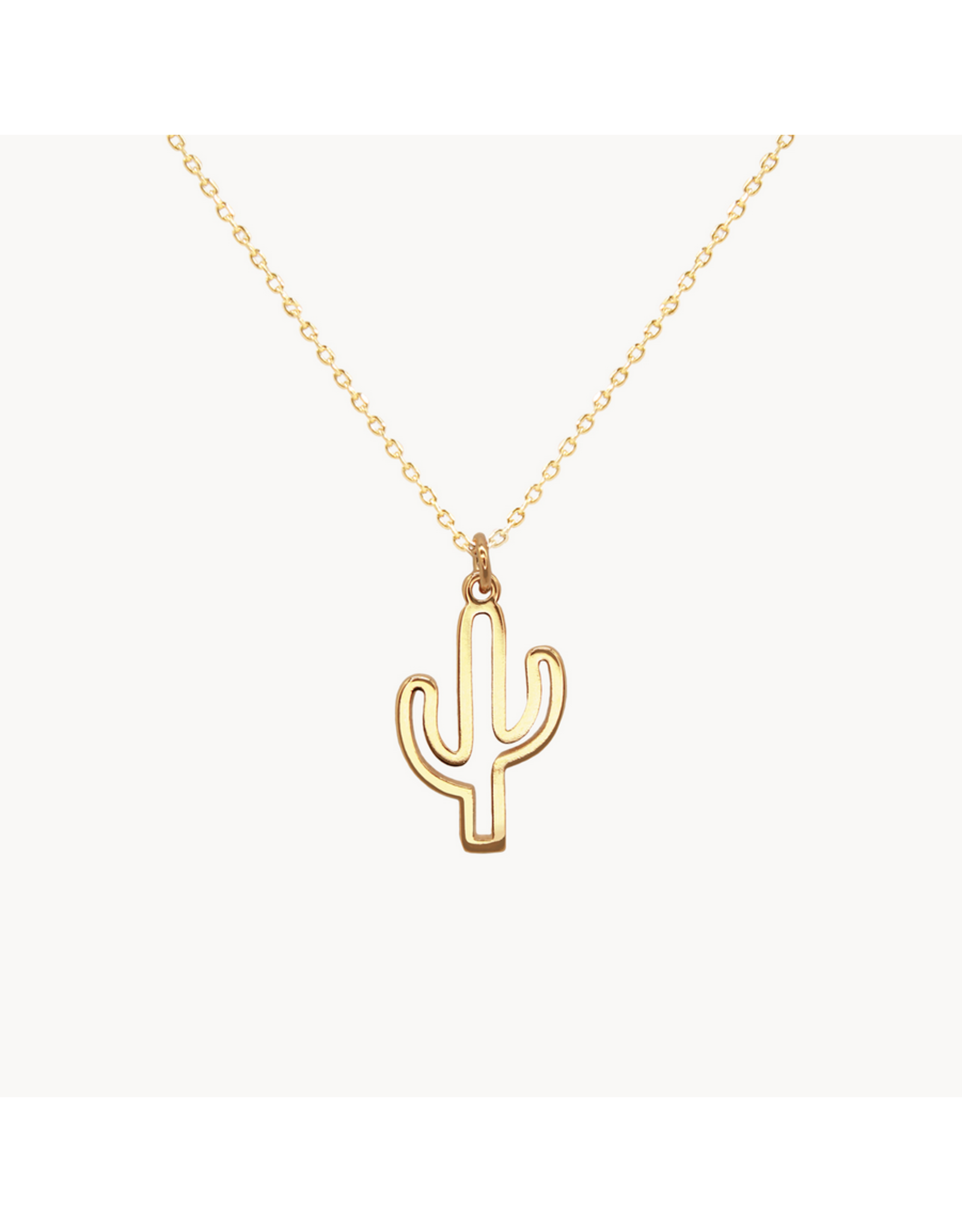 Secret Box Dipped Cactus Pendant Necklace