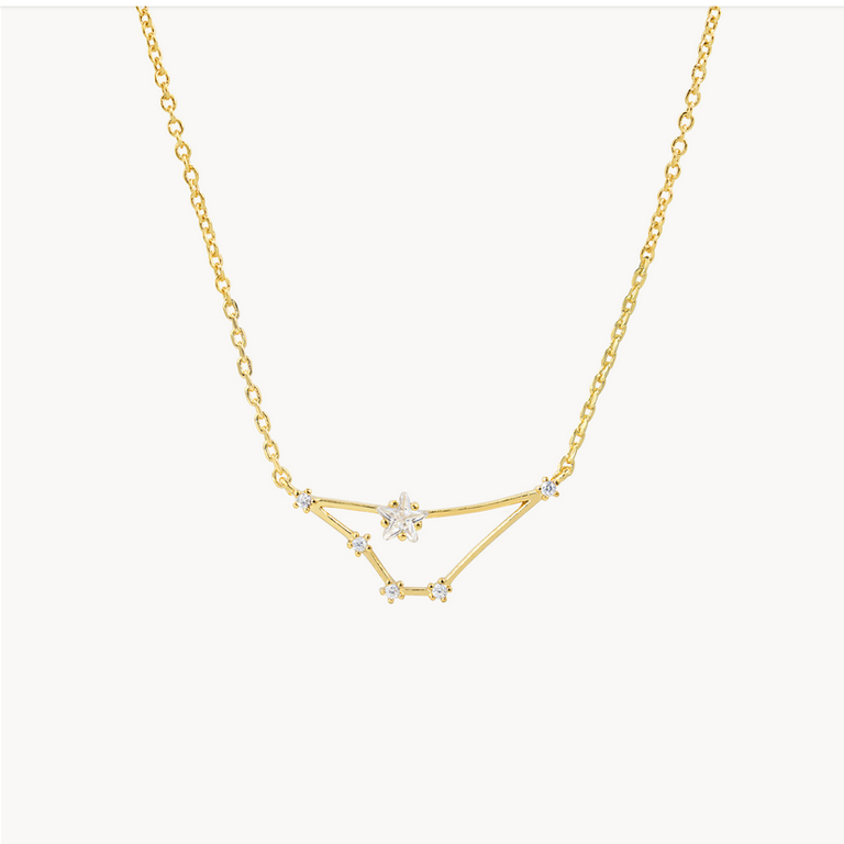 Secret Box Zodiac Necklace Gold Dipped