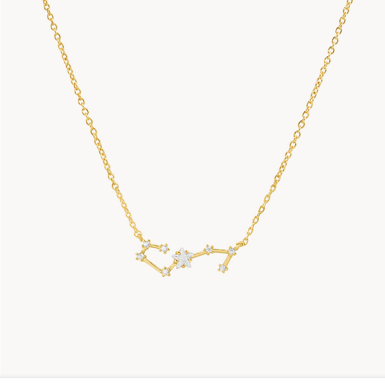 Secret Box Zodiac Necklace Gold Dipped