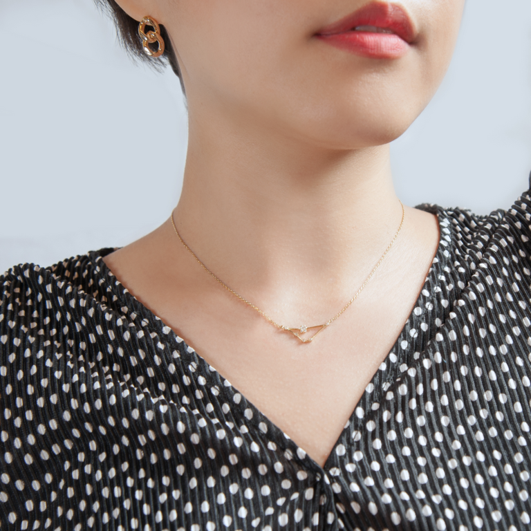 Secret Box Zodiac Necklace Gold Dipped