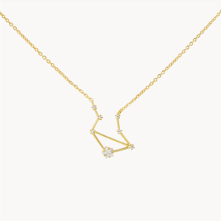 Secret Box Zodiac Necklace Gold Dipped