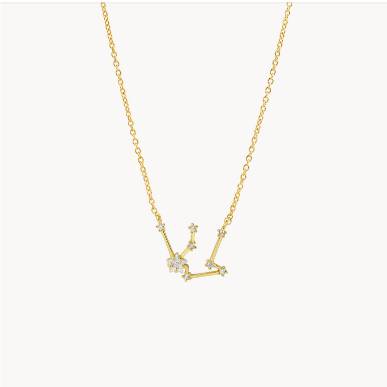Secret Box Zodiac Necklace Gold Dipped