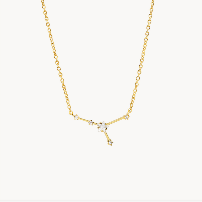 Secret Box Zodiac Necklace Gold Dipped