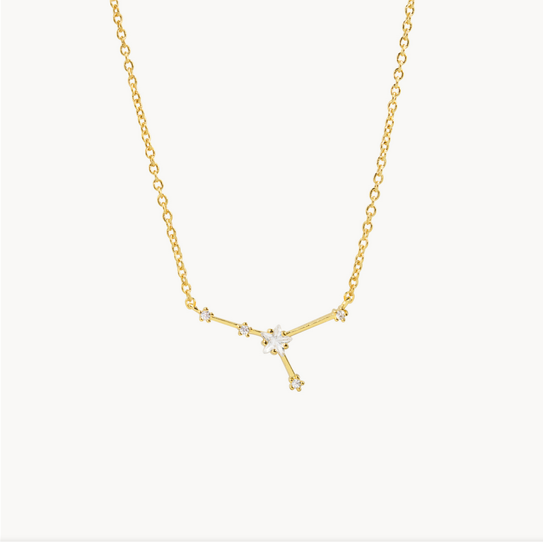 Secret Box Zodiac Necklace Gold Dipped