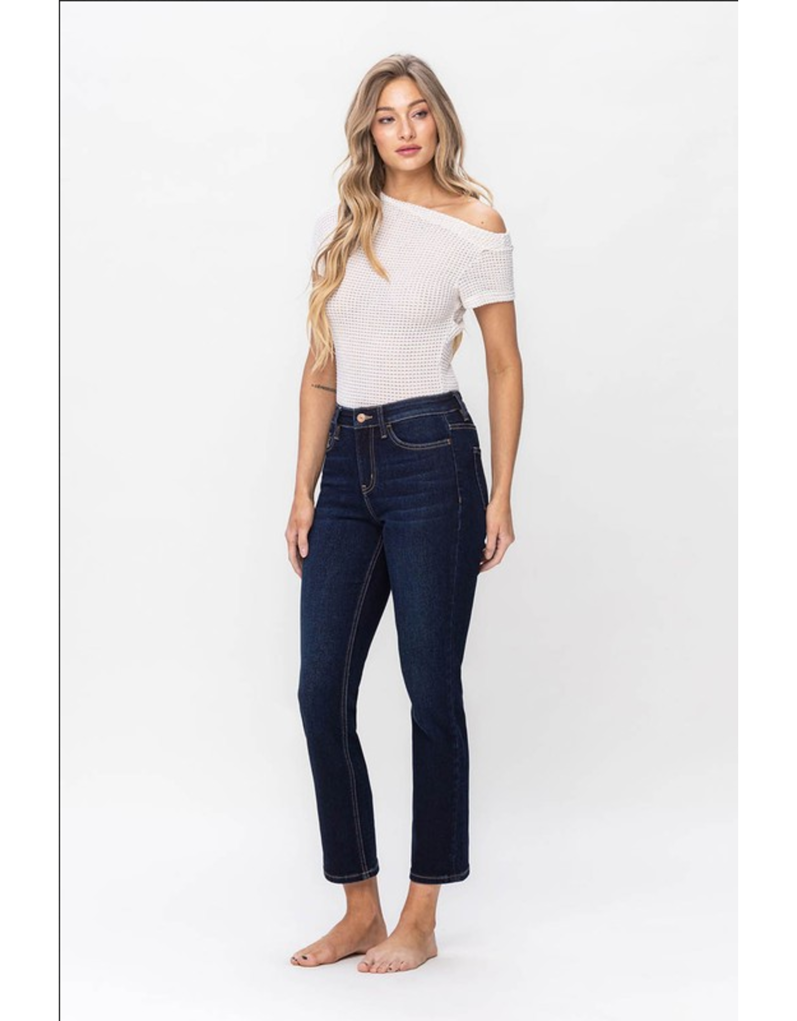 Vervet by Flying Monkey High Rise Slim Straight Ankle Jeans