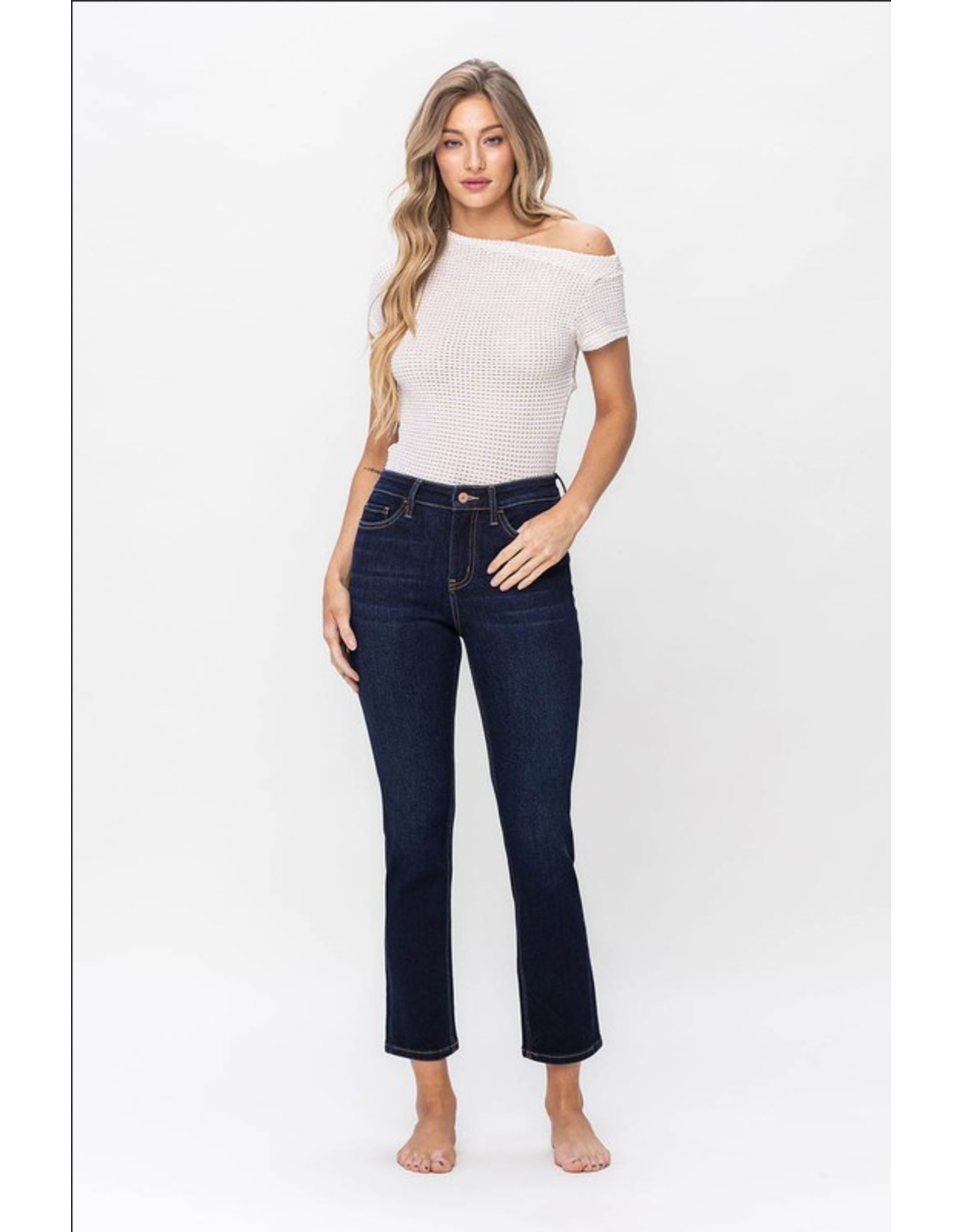 Vervet by Flying Monkey High Rise Slim Straight Ankle Jeans