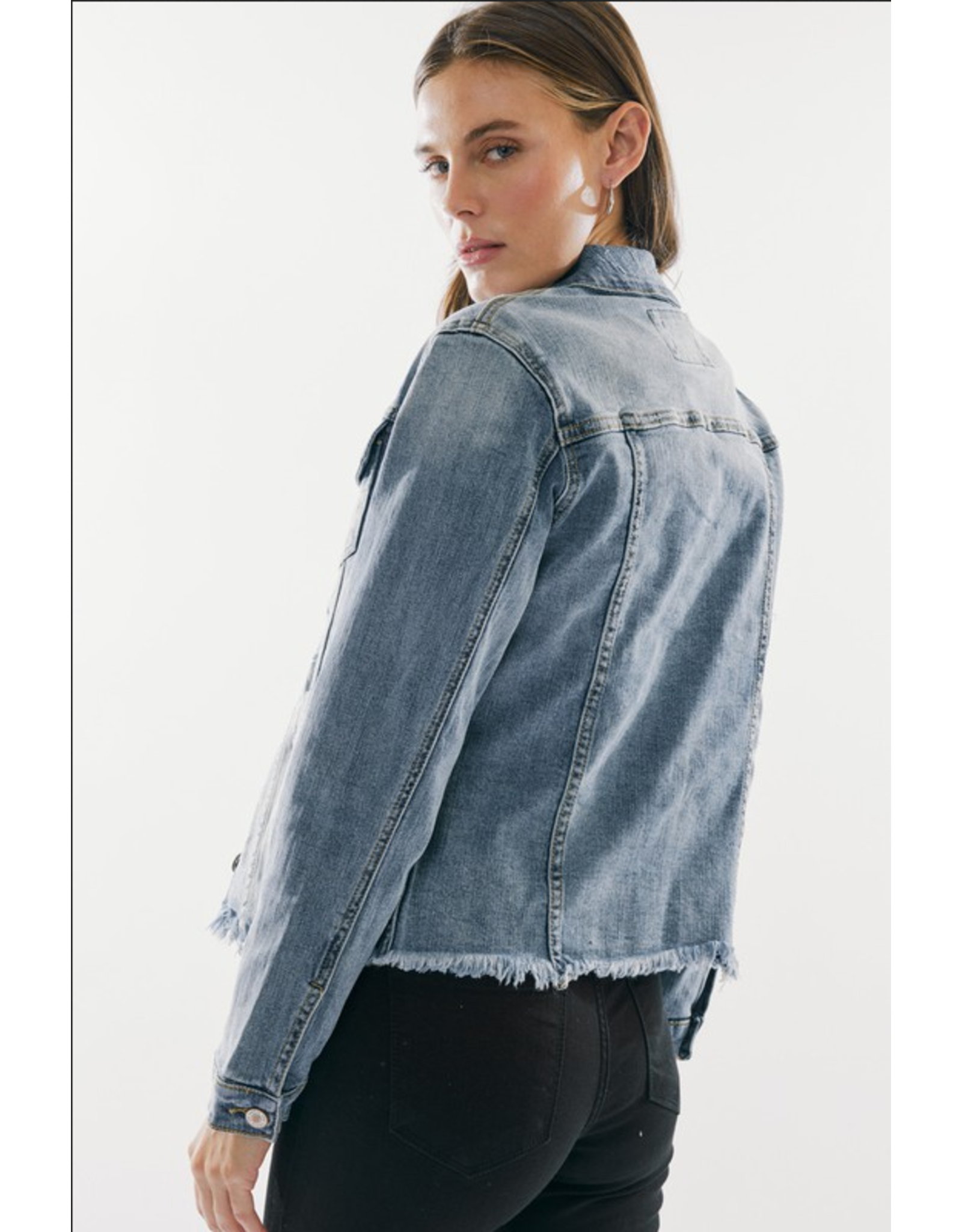 Kancan Trucker Denim Jean Jacket