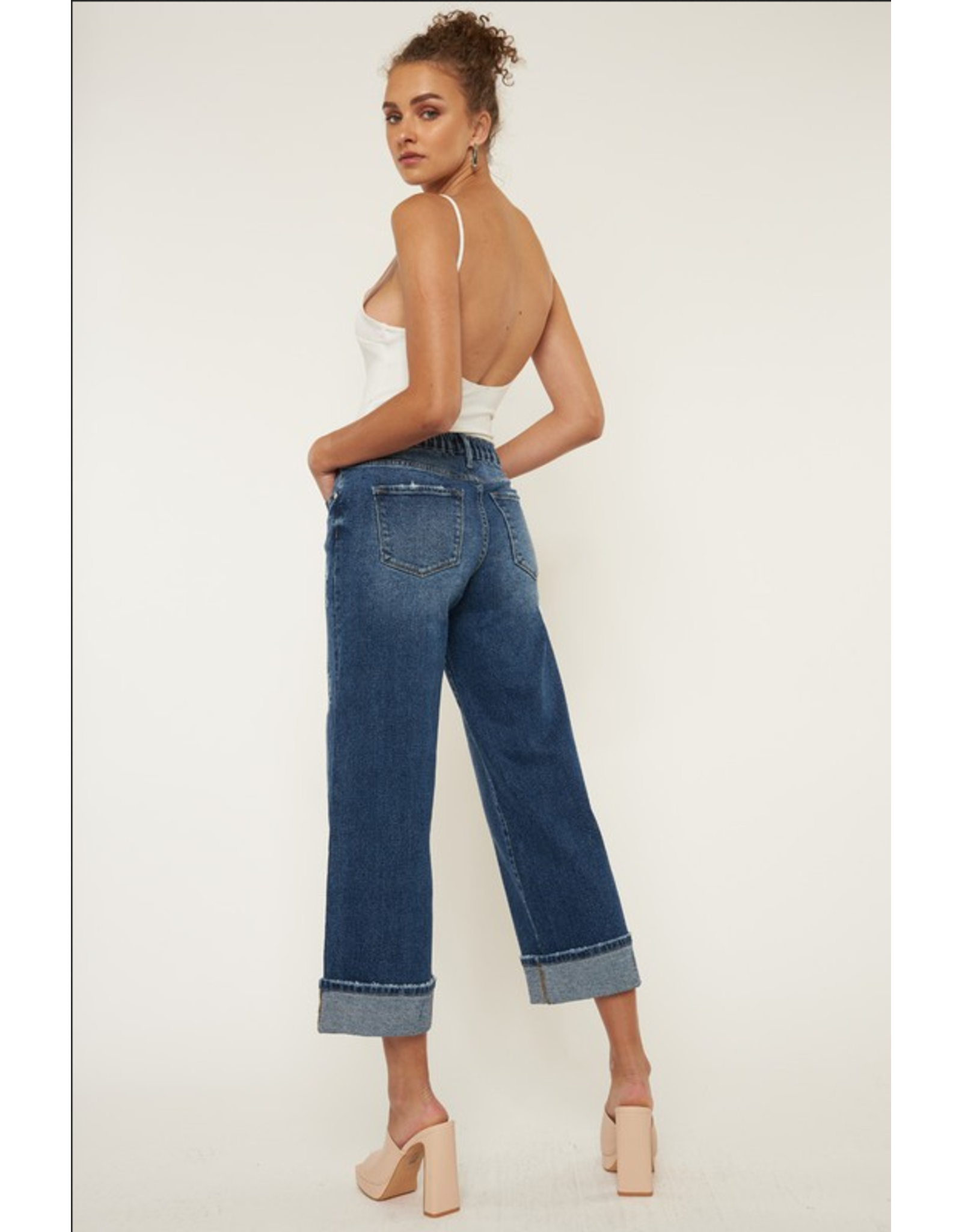 Kancan High Rise Wide Leg Jeans