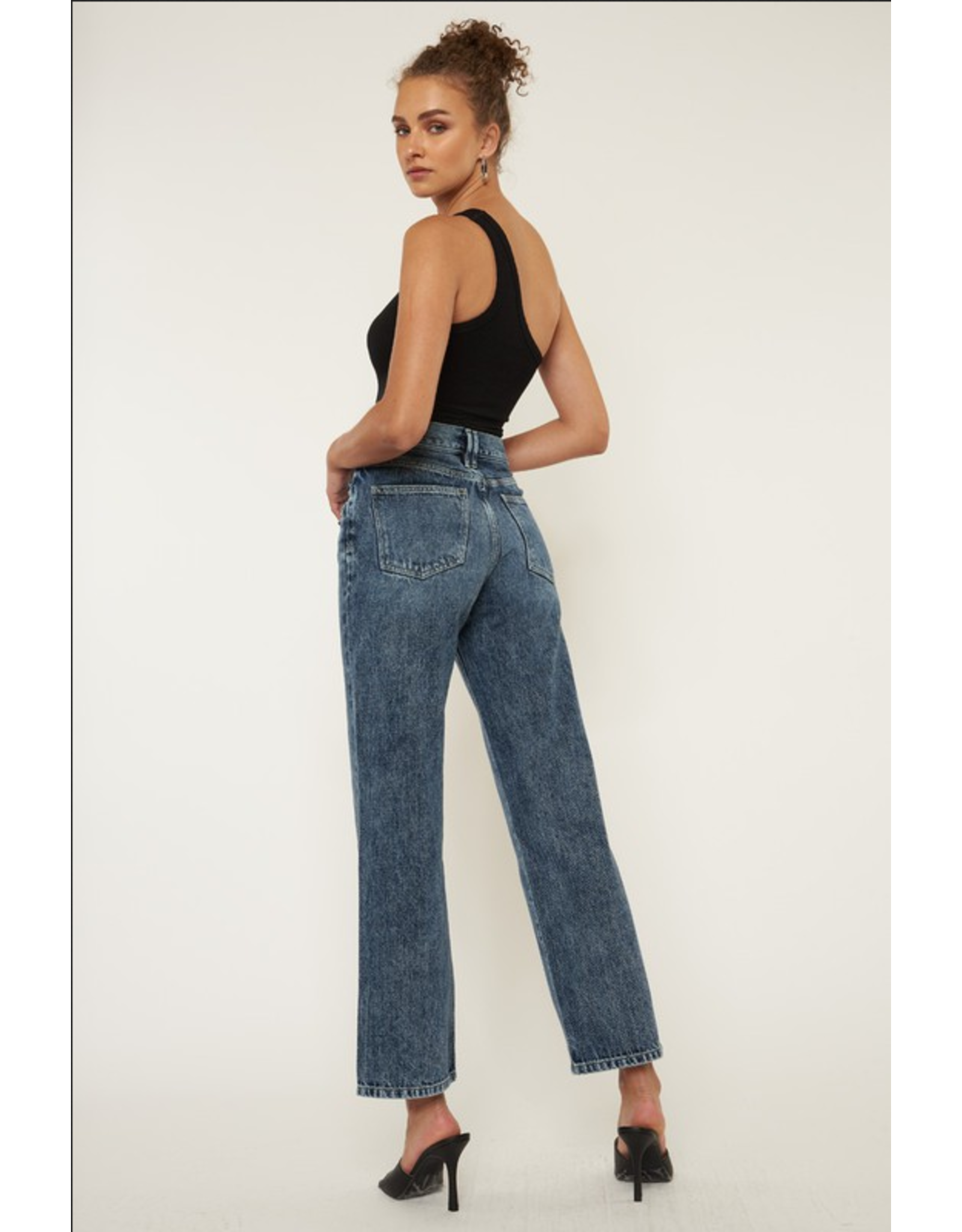 High Rise 90's Straight Leg Jeans from Kancan - J Marcel