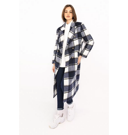 Molly Bracken Double Breasted Plaid Coat