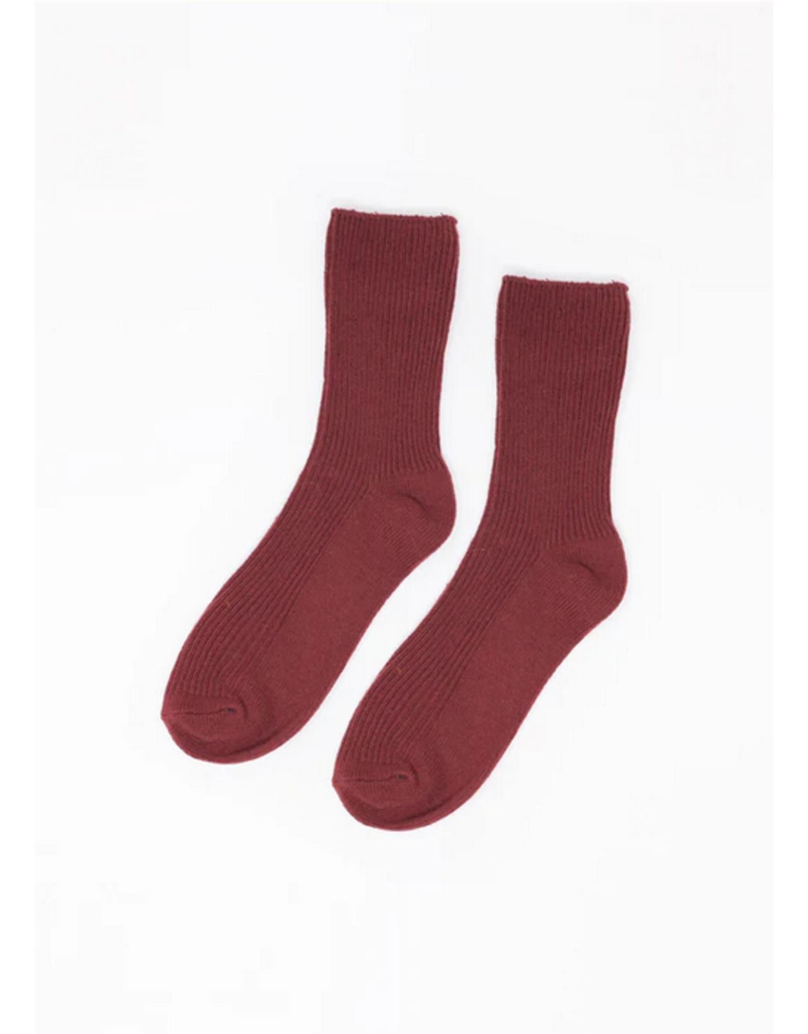 Look By M Ribbed Crew Socks