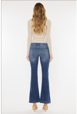 Kancan Petite Mid-Rise Flare Jeans