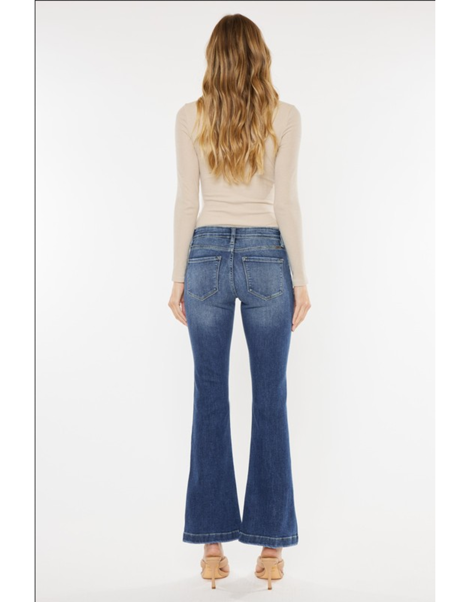 Charly Mid Rise Flare Jeans (Petite Plus Size) – Official Kancan USA