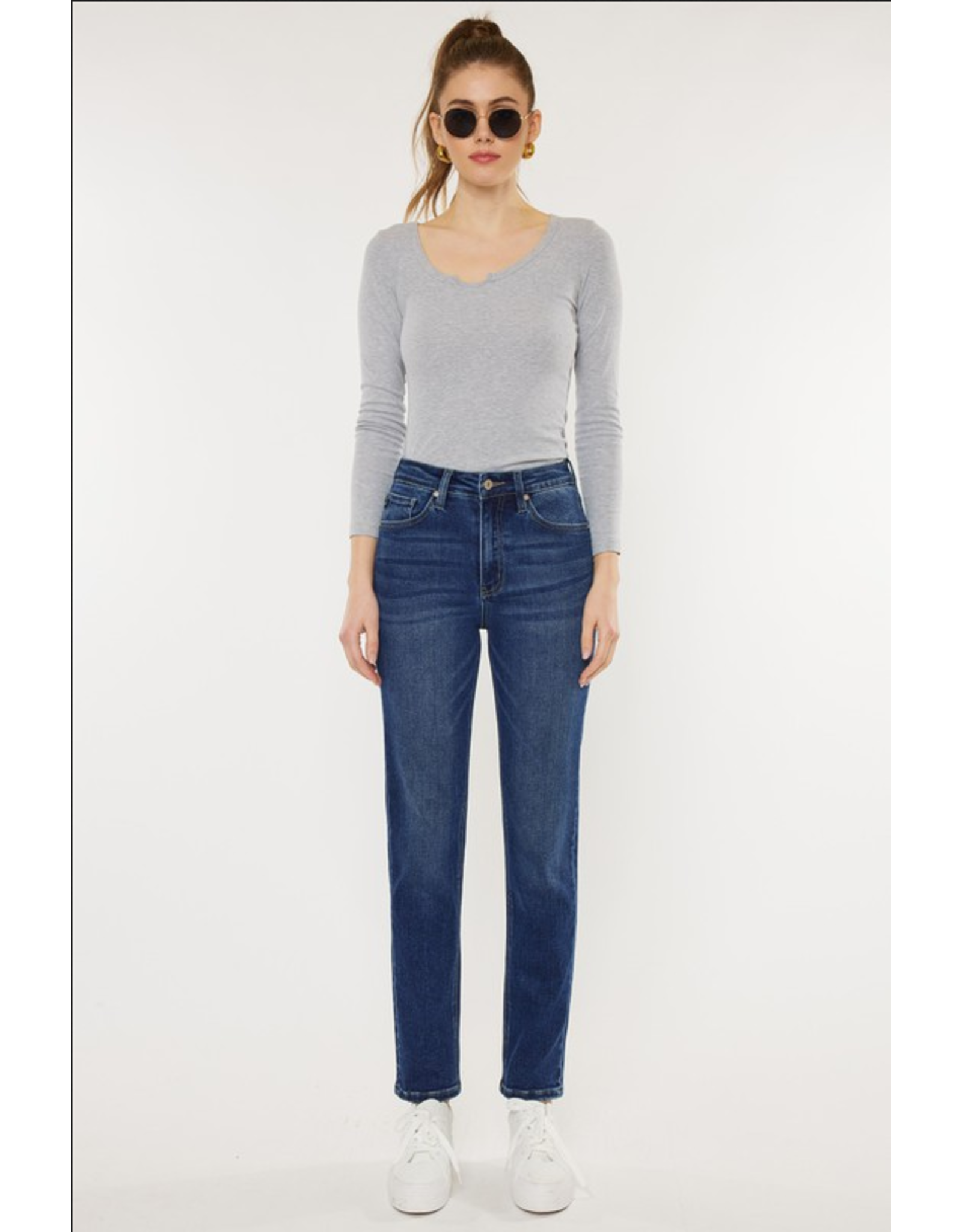 Kancan High Rise Slim Straight Jeans