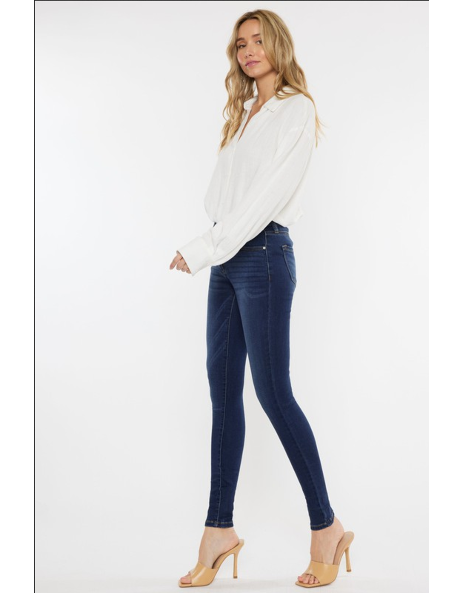 Kancan Mid Rise Super Skinny Jeans