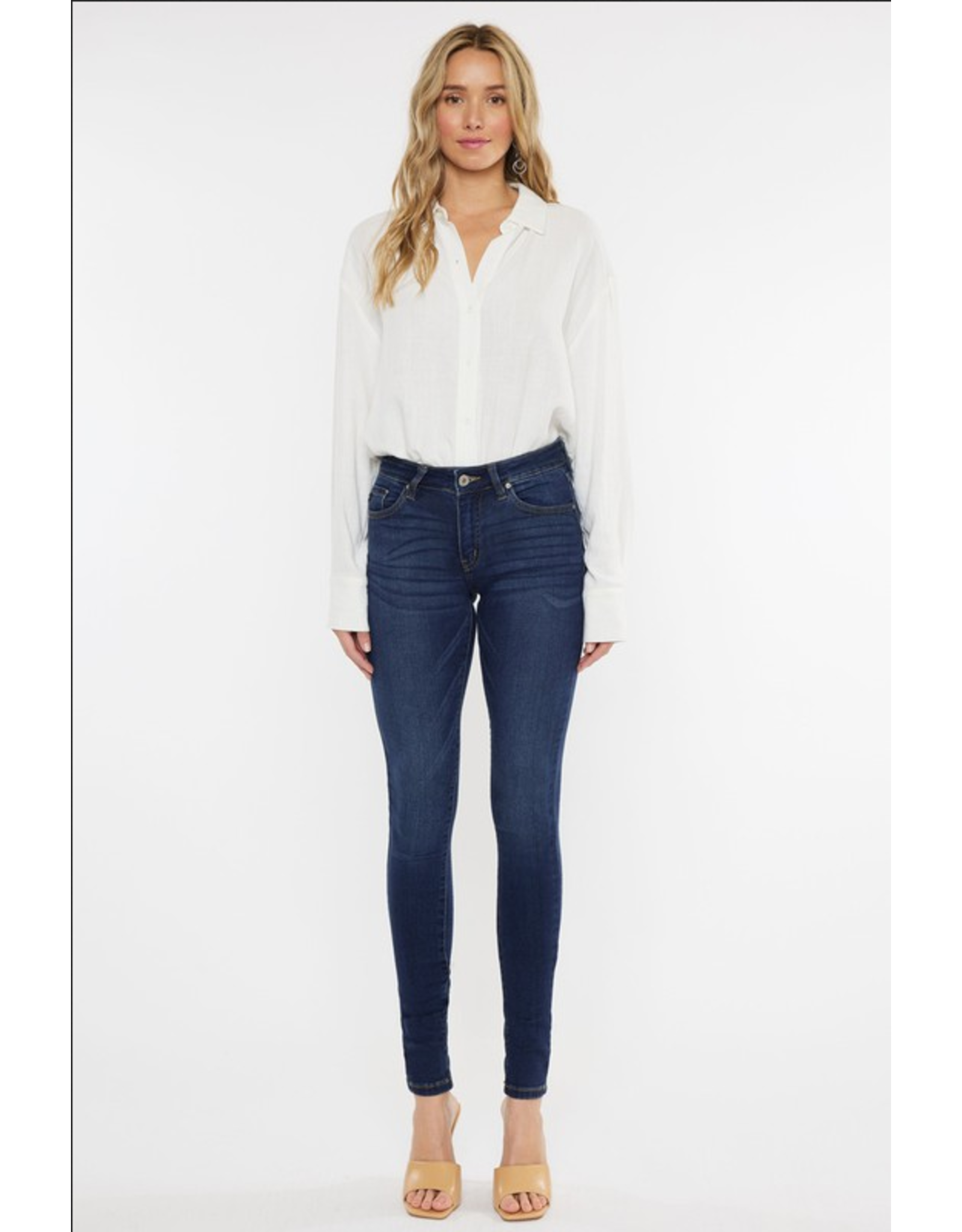 Kancan Mid Rise Super Skinny Jeans