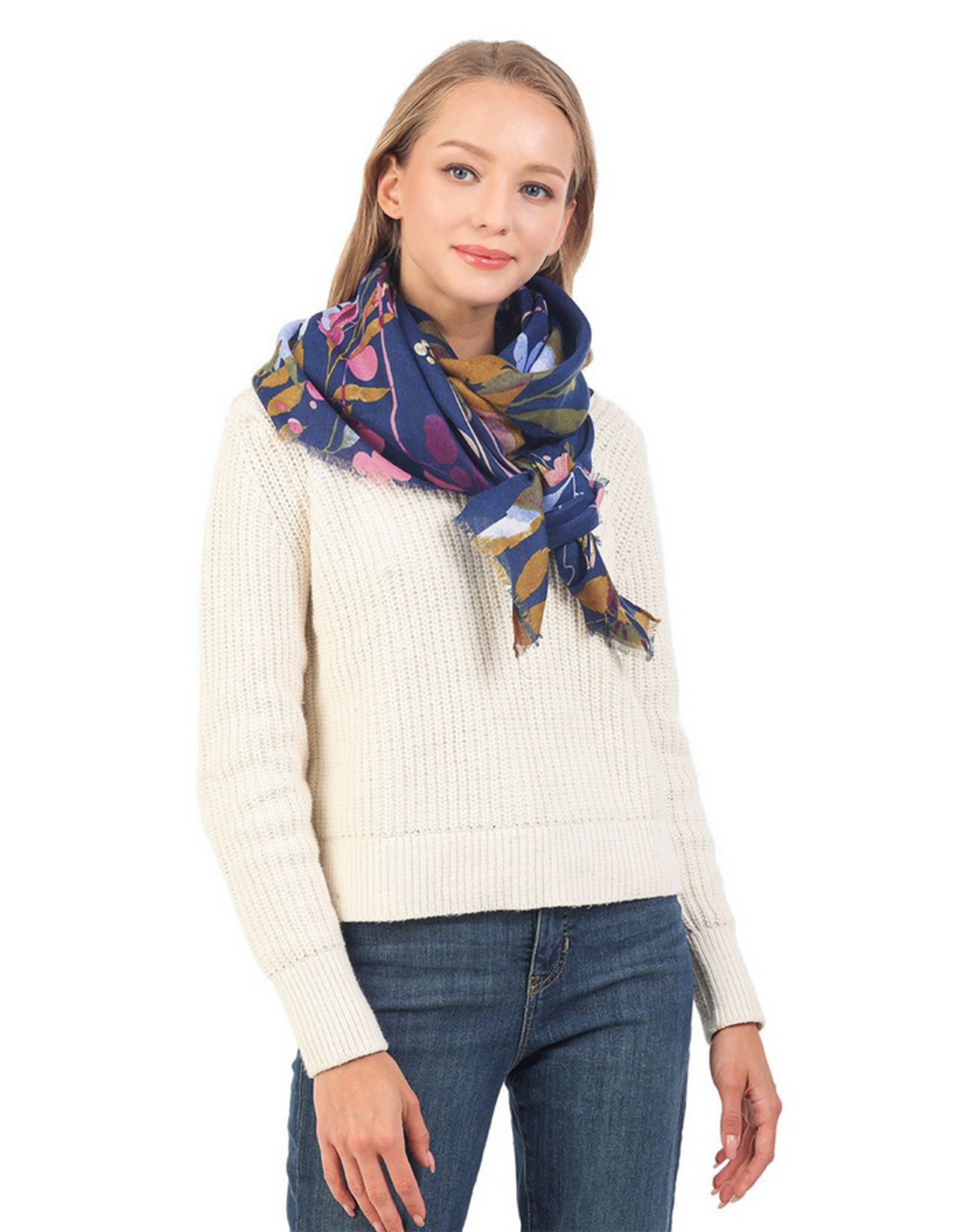 Fall Leaves Lightweight Scarf J Marcel