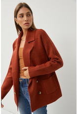 Be Cool Double Breasted Sweater Coat