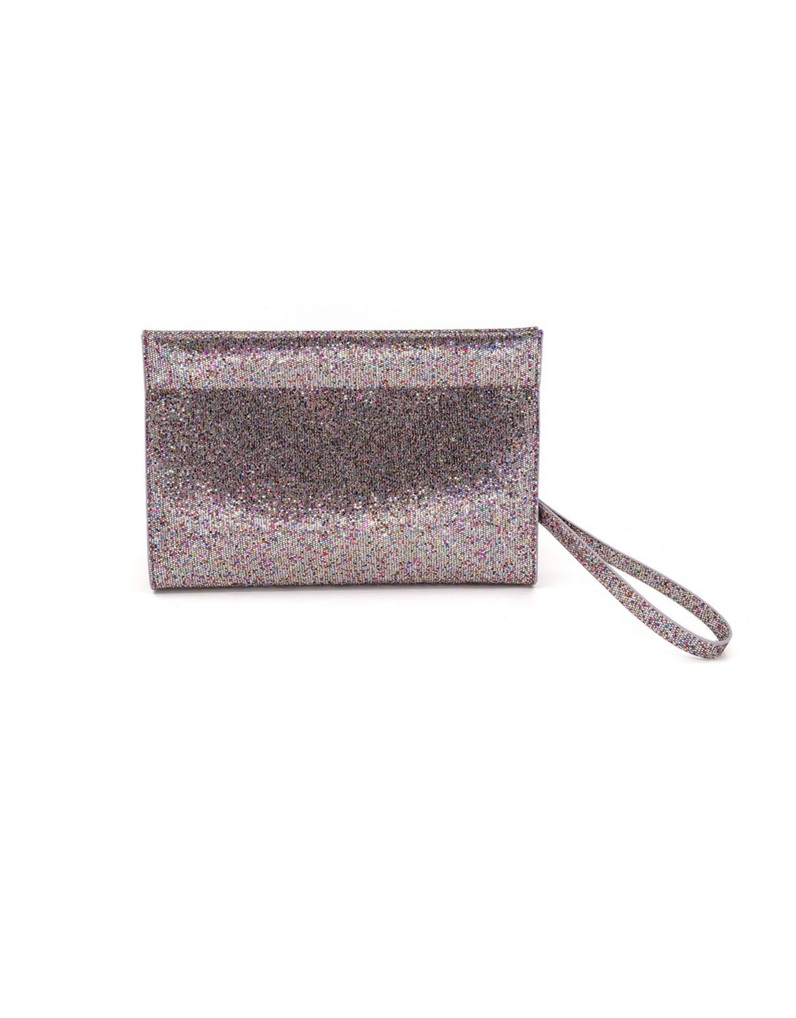 BC Handbags Sparkly Wristlet Clutch