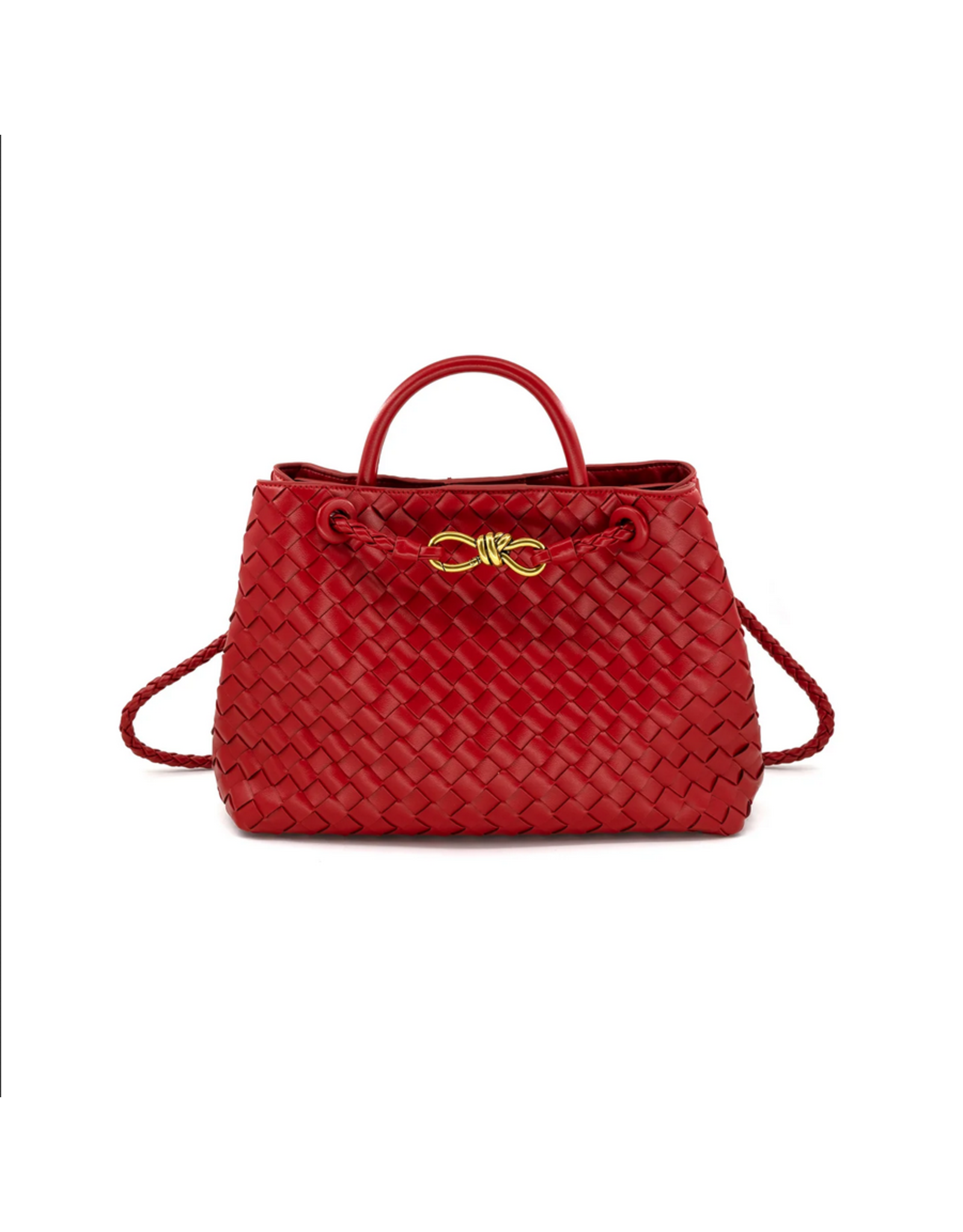 BC Handbags Talene Woven Satchel Bag