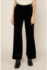 Skies Are Blue Wide Leg Velvet Pants With Pockets