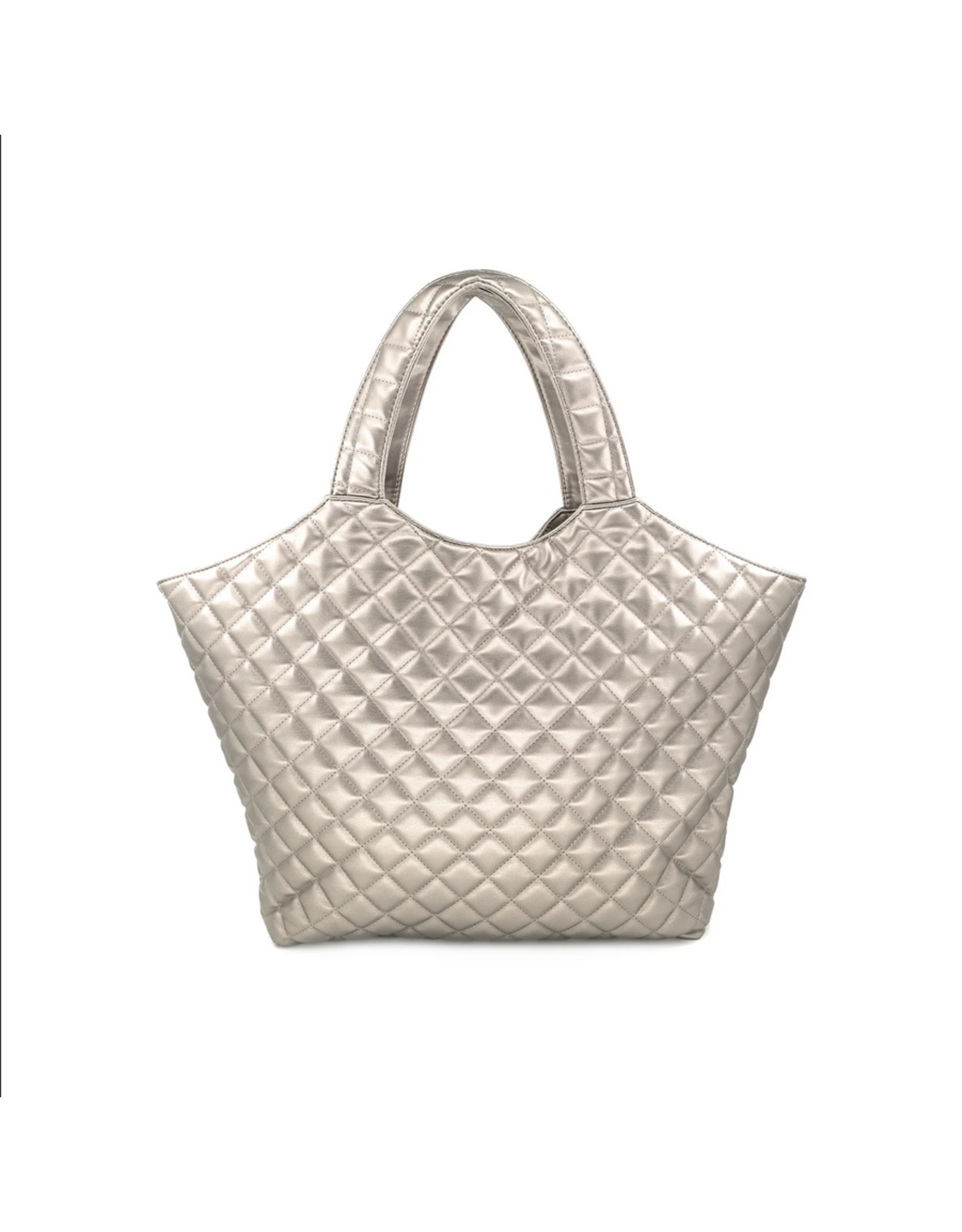 BC Handbags Faux LEather Quilted Shopper