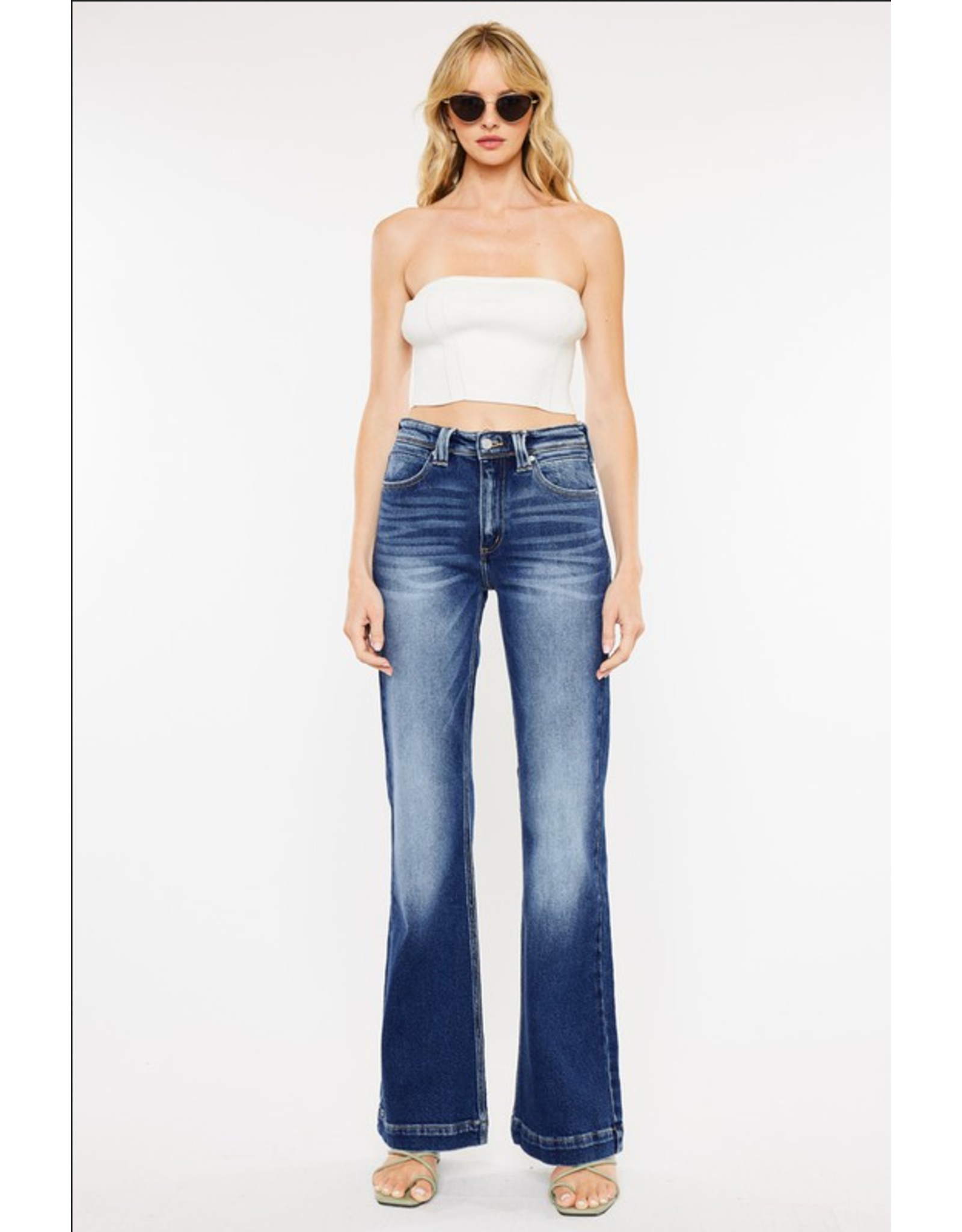 High Rise Holly Flare Jeans from Kancan - J Marcel