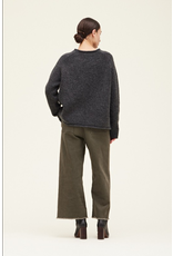Grade and Gather Rolled Edge Loose Fit Sweater