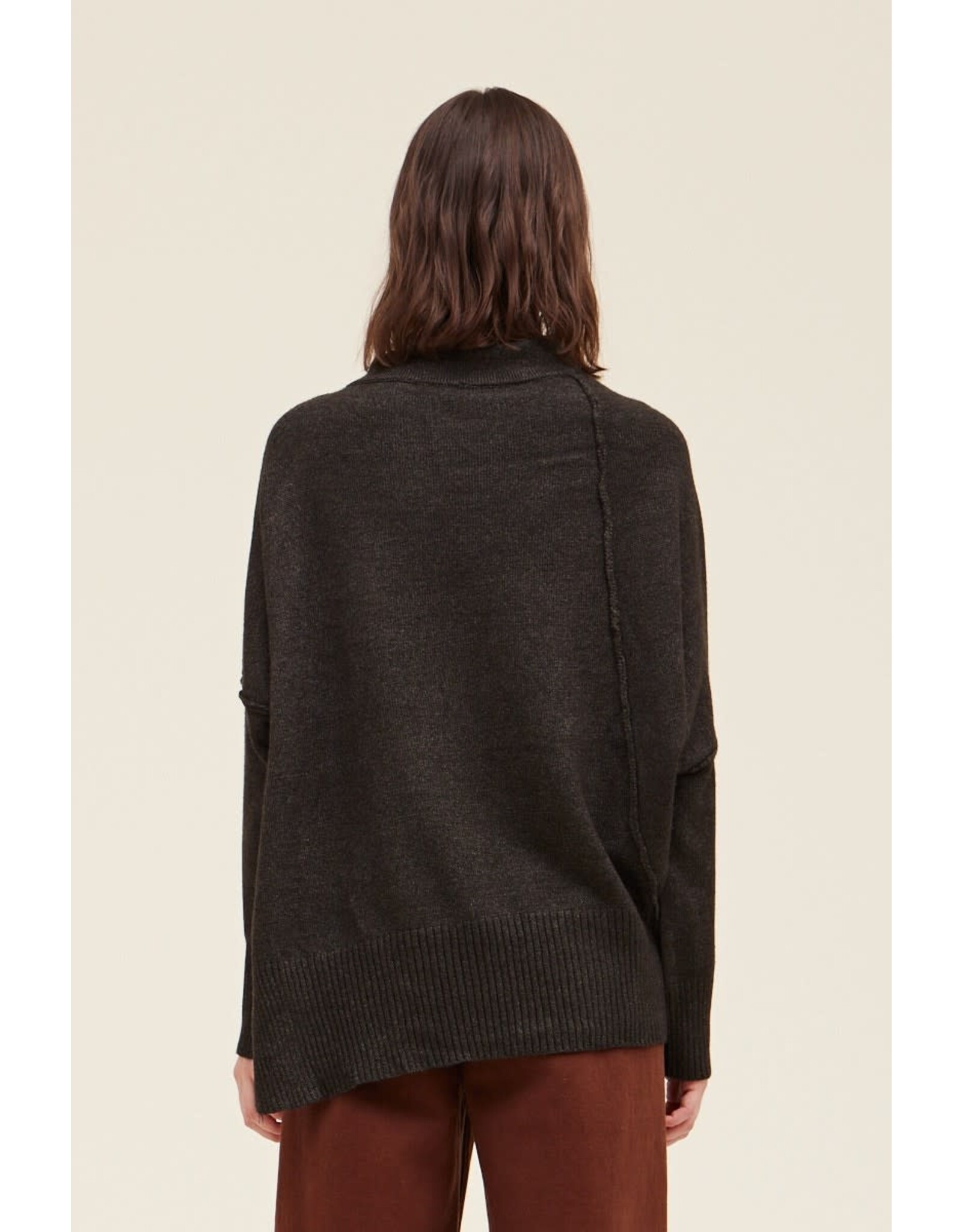 Grade and Gather Asymmetrical Side Slit Sweater