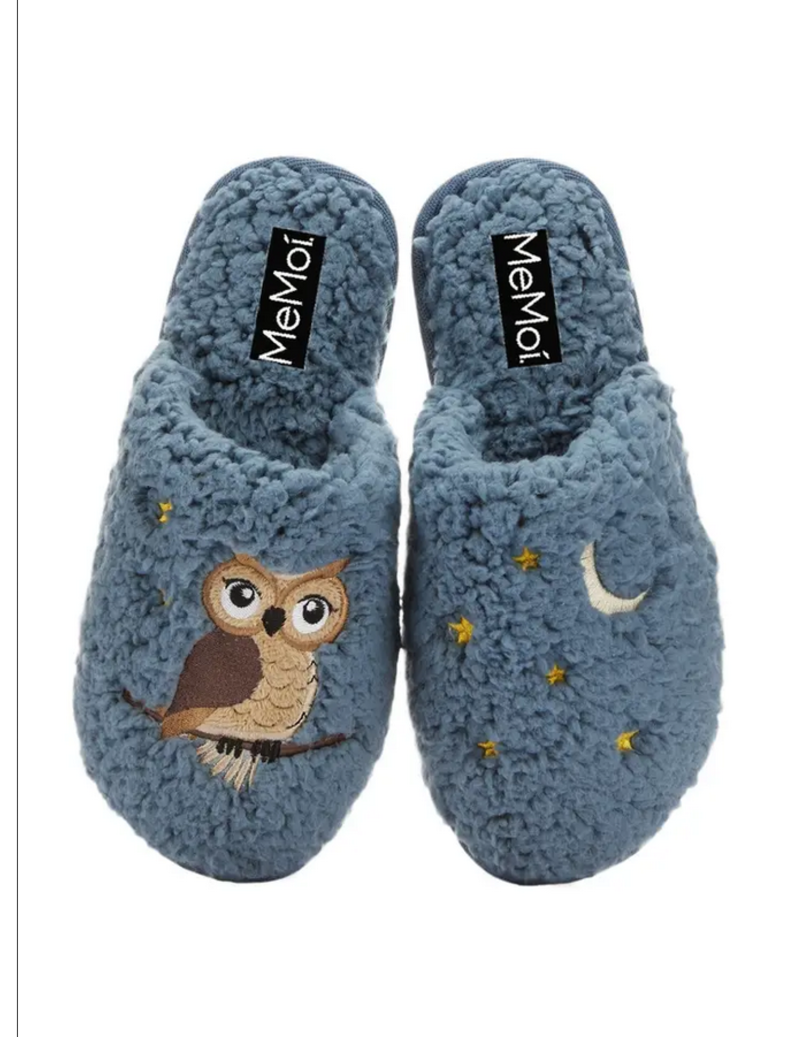 Me Moi Night Owl Plush Slippers