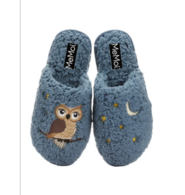 Me Moi Night Owl Plush Slippers